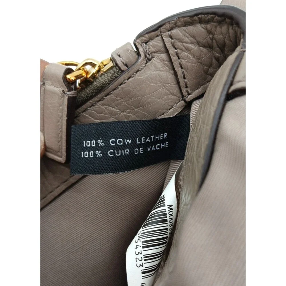 Marc Jacobs Recruit Nomad  Gray-Taupe Pebbled Leather Crossbody Bag-EUC - Picture 7 of 11